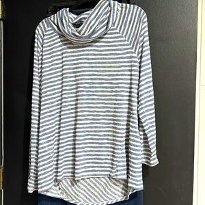 Gibson Blue Blouse Elegant Top